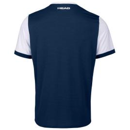 Head Racket Camiseta De Manga Curta Davies 128 cm Dark Blue / White