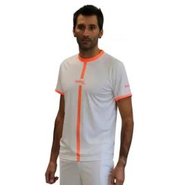 Softee Camiseta De Manga Curta Tipex M White / Coral Fluor