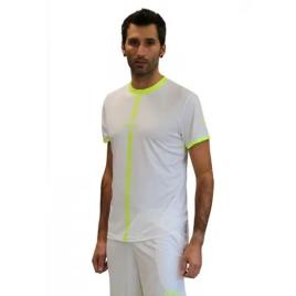 Softee Camiseta De Manga Curta Tipex M White / Yellow Fluor