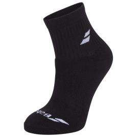 Meias Quarter 3 Pares EU 43-46 Black / Black