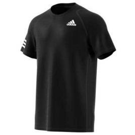 Camiseta De Manga Curta Club 3 Stripes L Black / White