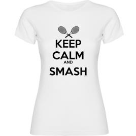 Camiseta De Manga Curta Keep Calm And Smash 2XL White