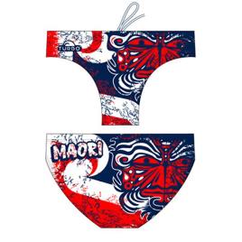 Slip De Banho Maori Flag Waterpolo 9-10 Years red / navy