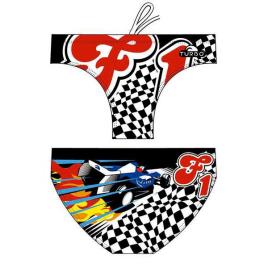 Slip De Banho Formula 1 11-12 Years Black / White