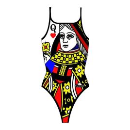 Maiô De Alça Fina Queen Of Hearts 12-24 Months Multicolor