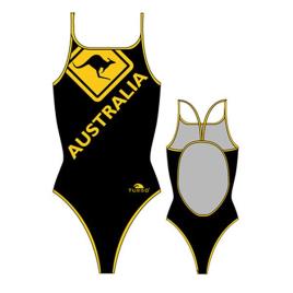 Fato De Banho Australiano Kangaroo Signal 12-24 Months black / yellow