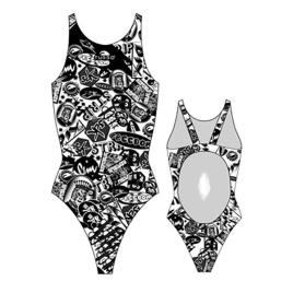 Roupa De Banho Stickers Pro Resist 12-24 Months white / black