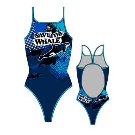 Maiô De Alça Fina Save The Whale 3-4 Years Navy