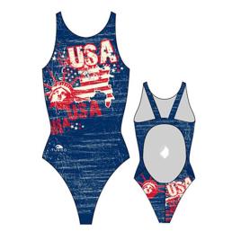 Roupa De Banho Usa Vintage Map 2013 12-24 Months Navy