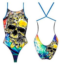 Roupa De Banho Hibiscus Pro Racer Thin Strap 4XL Royal