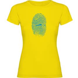 Camiseta De Manga Curta Swimmer Fingerprint M Yellow