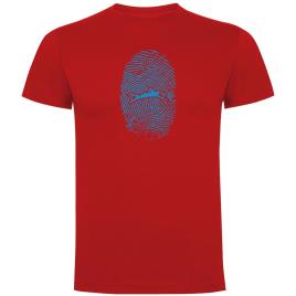 Camiseta De Manga Curta Swimmer Fingerprint XL Red