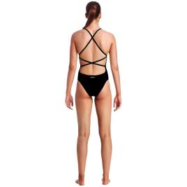 Funkita Roupa De Banho Strapped In AUS 14 Still Black Solid