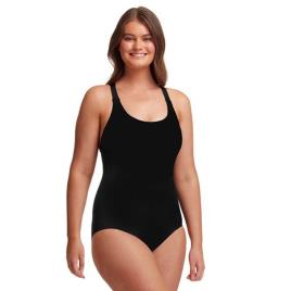 Funkita Roupa De Banho Brace Me Back AUS 12 Still Black Solid