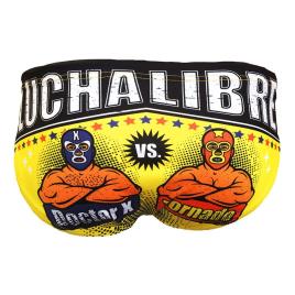 Turbo Slip De Banho Luchadores L Yellow