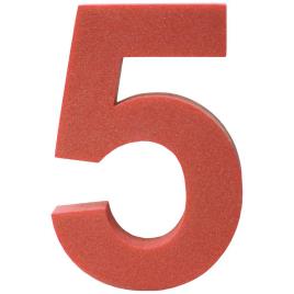 Número 5 One Size Red