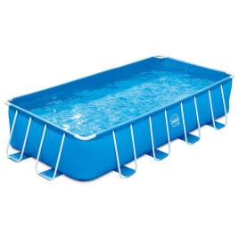 Piscina Com Estrutura De Metal 488 x 244 x 107 cm Blue