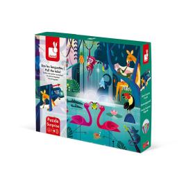 Janod Surprise Puzzlefeast In The Jungle 20 Pcs 20 Multicolor