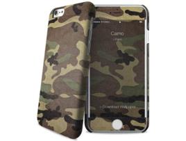 Capa iPhone 6, 6s, 7, 8 I-PAINT Camo Castanho