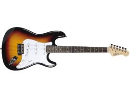 Pack Guitarra Elétrica OQAN QGE-ST25 SB (22 Trastes - Corpo: Madeira de Tília)