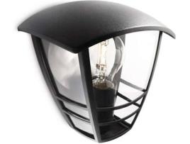 Candeeiro Exterior de Parede PHILIPS Creek Preto