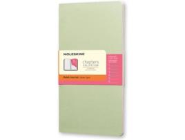 Bloco MOLESKINE Chapters Verde Pautado Grande