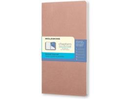 Bloco MOLESKINE Chapters Rosa Pontos Grande