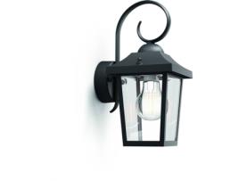 Candeeiro Exterior de Parede PHILIPS Buzzard Preto