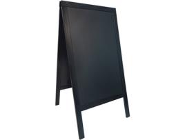 Cavalete de Ardósia  Woody Preto (125 x 69 x 56.5 cm)