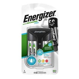 Energizer Carregador de Pilhas Charger Pro para Pilhas AA ou AAA + 4 Pilhas AA LR6 de 2000 mAh