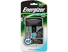 Kit Pilha e Carregador Recarregável ENERGIZER HR06 Accu Recharge Pro (4 unidades)