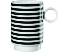 Conjunto 2 Canecas ASA Memphis Riscas Horizontal (Porcelana - 250 ml)