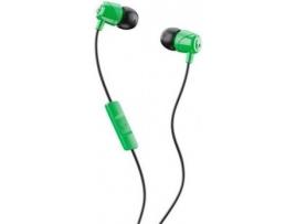 Auriculares Com fio SKULLCANDY Jib (In Ear - Microfone - Noise Canceling - Verde)