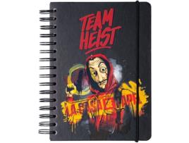 Caderno LA CASA DE PAPEL Team Heist (A5)
