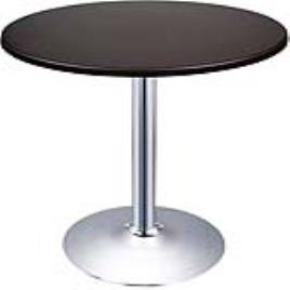 Mesa de Oficina de vending Altarejos base cromada y tablero 60cm negro