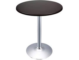 Mesa de Bar PIQUERAS Y CRESPO Altarejos Preto e Cromado (60 cm)