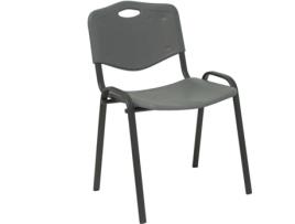 Pack de 4 Cadeiras de Visitante PIQUERAS Y CRESPO Robledo Cinzento Escuro (PVC)