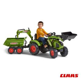 Trator Claas + Reboque Basculante + Pás