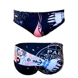 Slip De Banho Crevettes Pailletees Film 5XL Navy