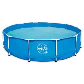 Piscina Com Estrutura De Metal 457 x 122 cm Blue