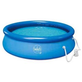 Com Bomba De Filtro De Cartucho Quick Set 12v / 2,2m³ Piscina 366 x 76 cm Blue