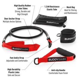 Buddyswim Banda De Resistência Ultimate Dryland Heavy Black / Red