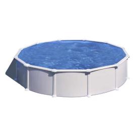 Gre Pools Atlantis Steel Walls Pool Ø 550 X 132 Cm Ø 550 x 132 cm White / Blue