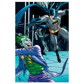 Quebra-cabeça Batman Lenticular Batman Vs Joker Dc Comics 300 Peças One Size Blue / Black