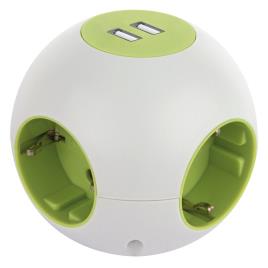 Powerglobe One Size White / Green