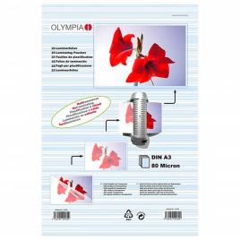 Olympia Folhas De Laminação Din A3 80 Microns 25 Unidades One Size Clear