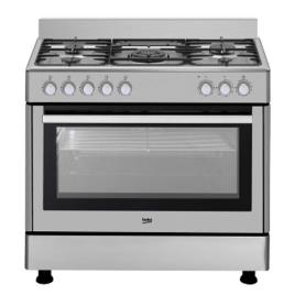 Fogão De Cozinha A Gás Natural Gm15120dxns 5 Queimador Com Forno 90 cm Stainless Steel