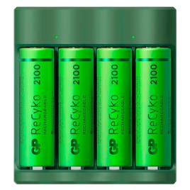 Carregador Bateria 4xaa Nimh 2100mah One Size Green
