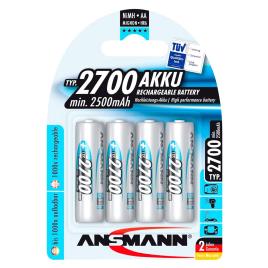 1x4 2700 Mignon Aa 2500mah 2700 Mignon Aa 2500mah Baterias One Size Silver