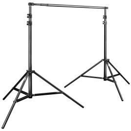 Telescopic Background System 120-307 Cm One Size Black